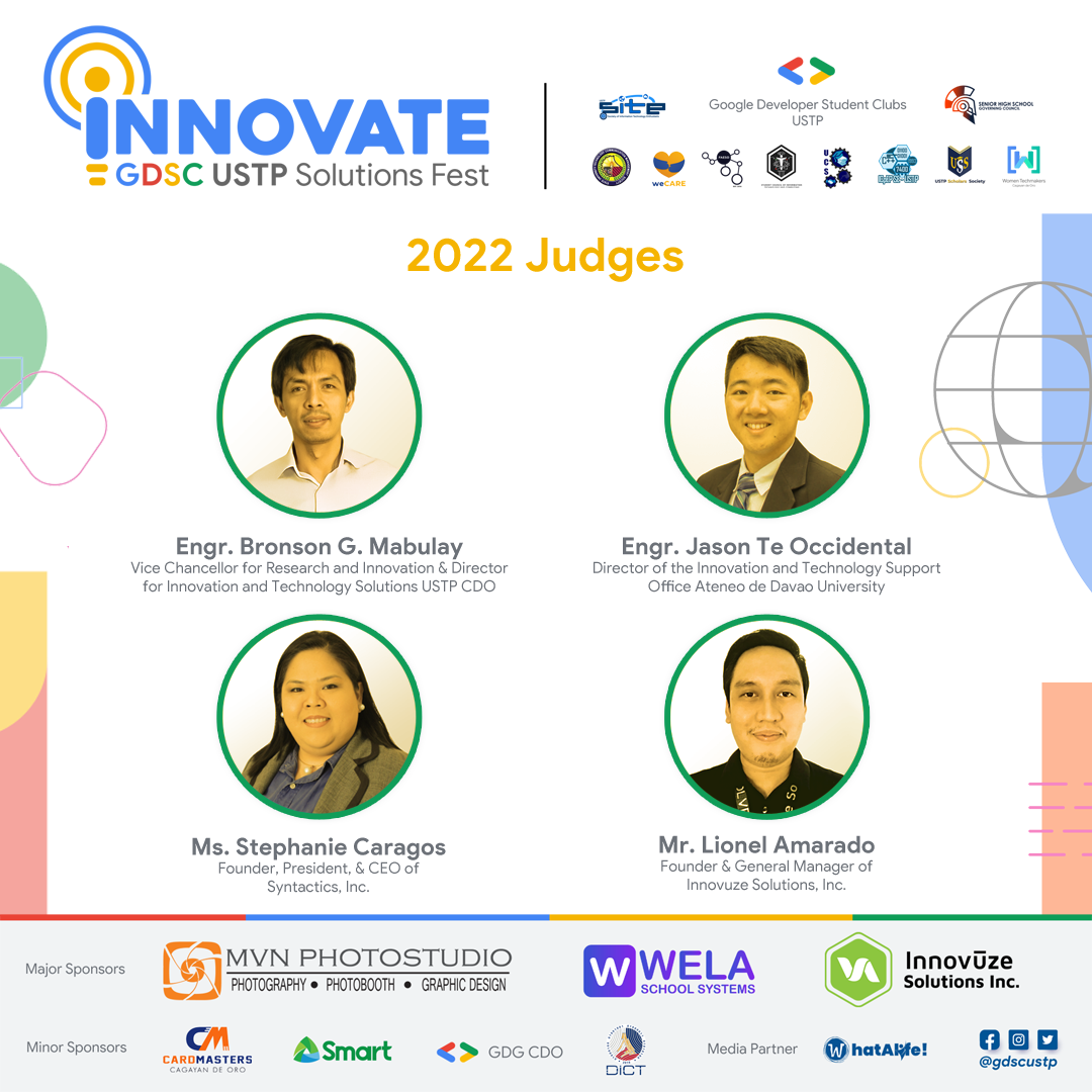 Judges for the Final Pitch - image courtesy of https://www.facebook.com/gdscustp